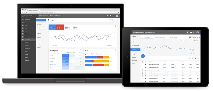 new adwords interface